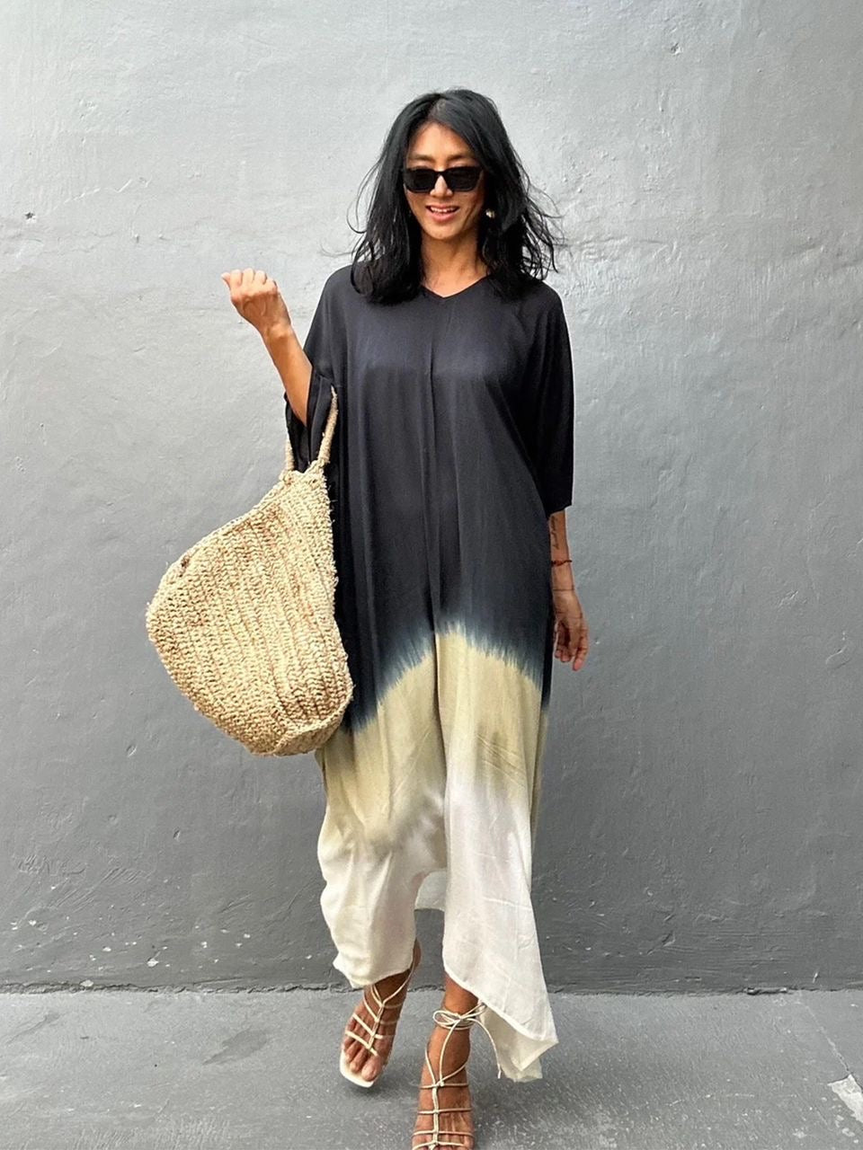 Bohemian Black Kaftan - PRE ORDER