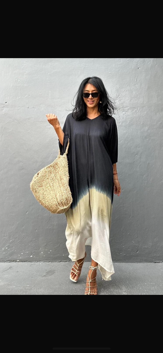 Bohemian Black Kaftan - PRE ORDER